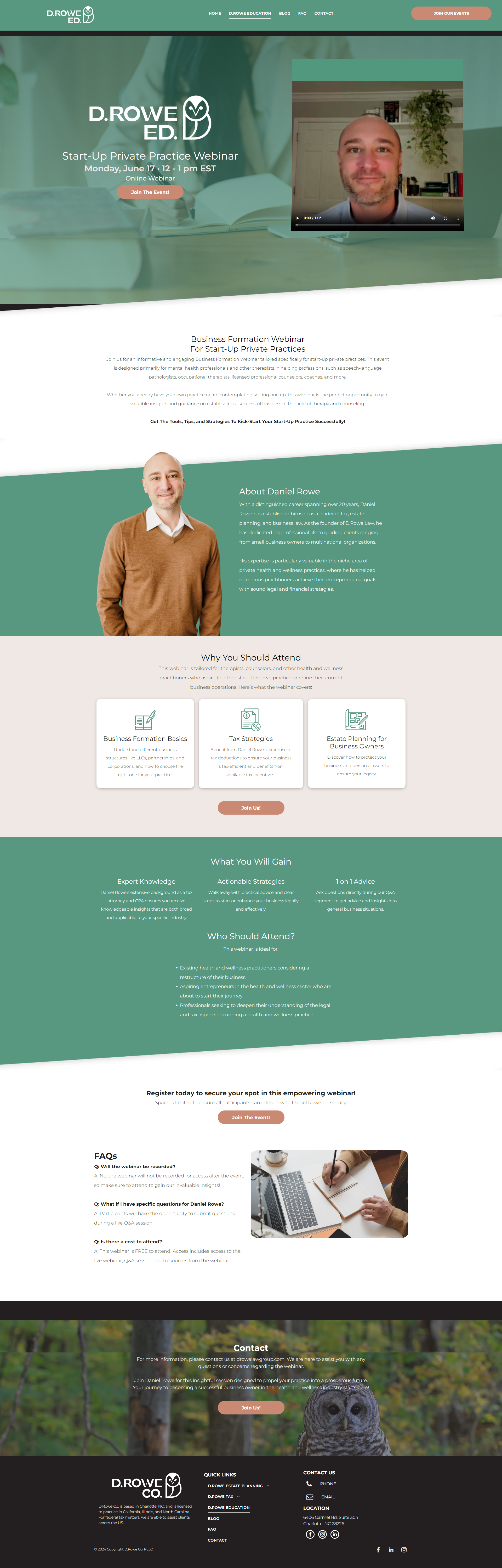 D.Rowe Co is Your Holistic Solutions For Tax and Estate Planning in North Carolina