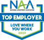 National Apartment Association Top Employer 2023 logo.