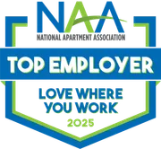 National Apartment Association Top Employer 2025 logo.