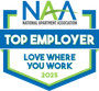 National Apartment Association Top Employer 2025 logo.