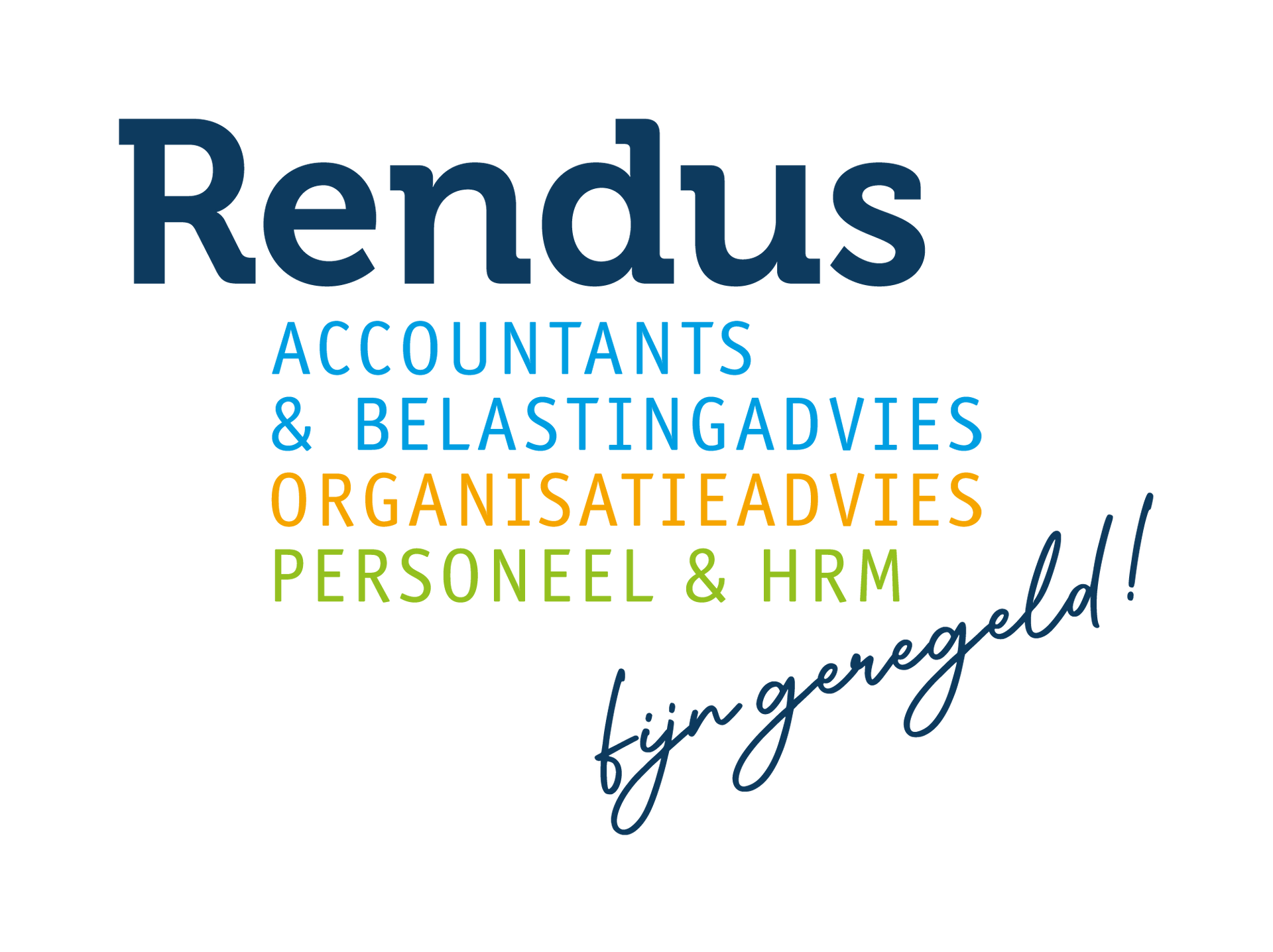 A logo for rendus accountants and belastingadvies