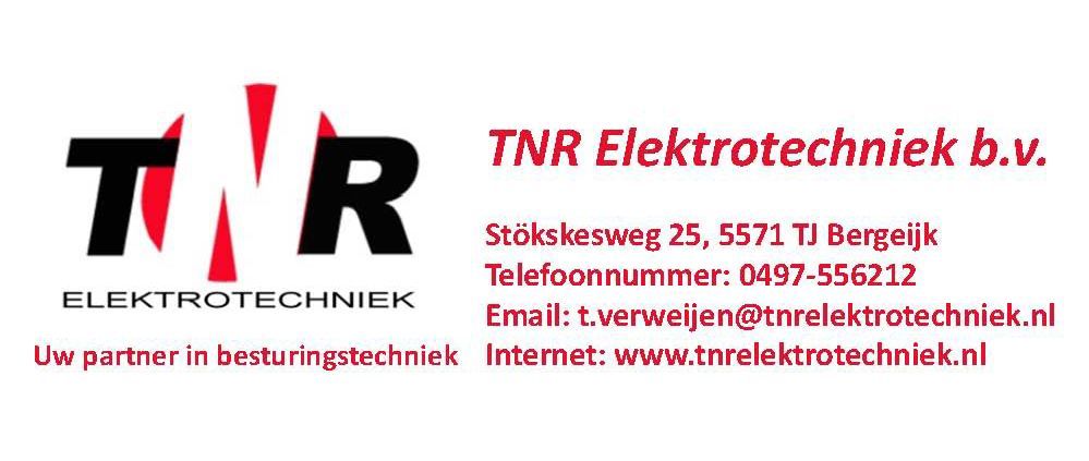 A logo for a company called tnr elektrotechniek b.v.