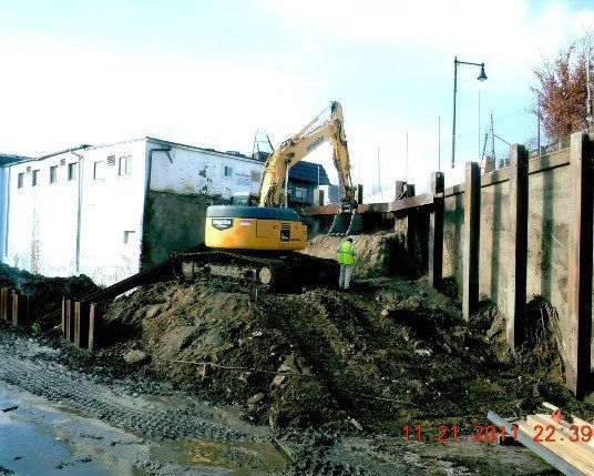 Backhoe Excavation - Pile Driving in Canton, MA