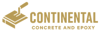 The logo for continental concrete and epoxy is a concrete and epoxy company.