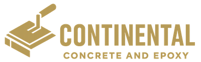 The logo for continental concrete and epoxy is a concrete and epoxy company.