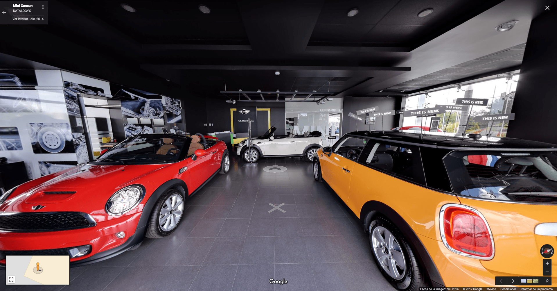 Mini-Cancun-cdmx-coapa-recorrido-virtual-google-street-view-concesionaria-datalogyx