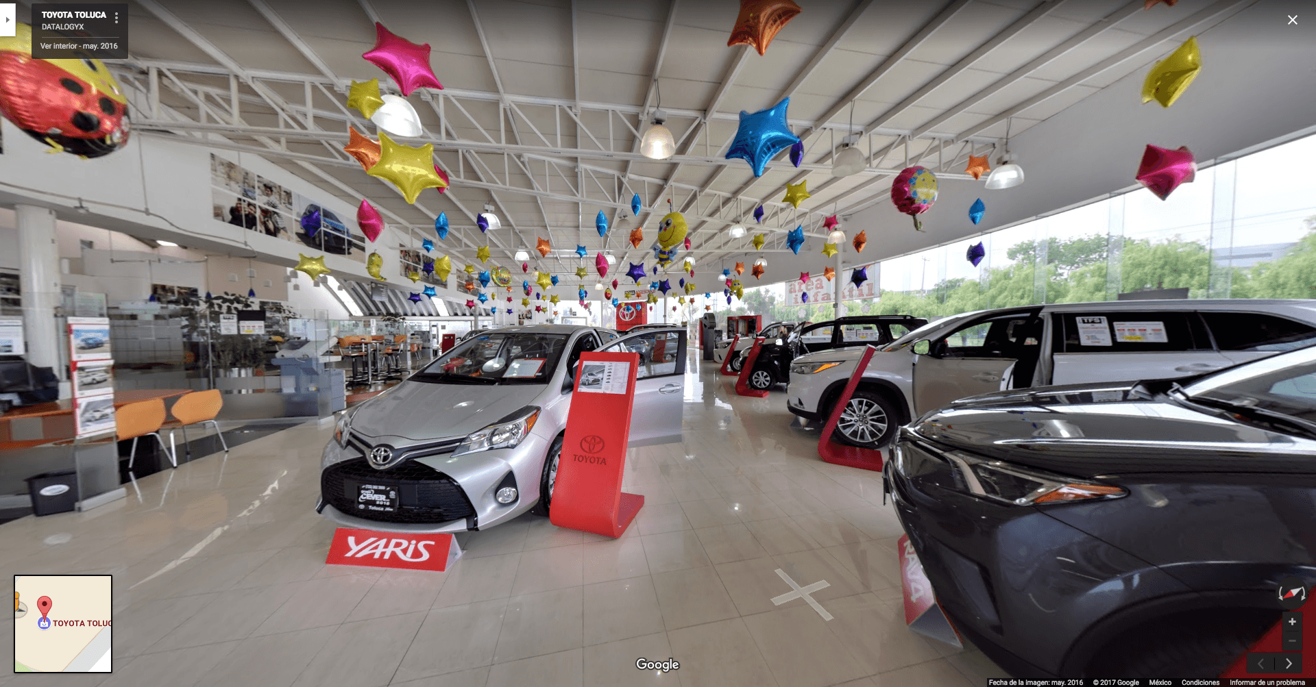TOYOTA-TOLUCA-central-cdmx-recorrido-virtual-google-street-view-Concesionarias-datalogyx