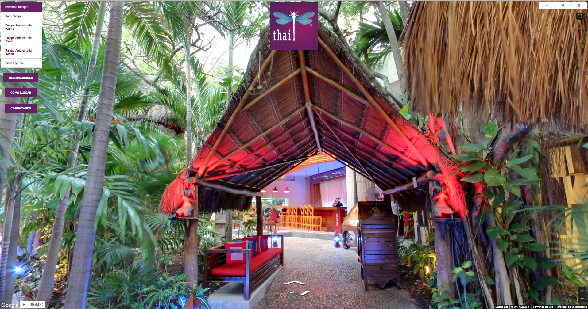 Restaurante-Thai-Cancun-cdmx-coapa-recorrido-virtual-google-street-view-concesionaria-datalogyx