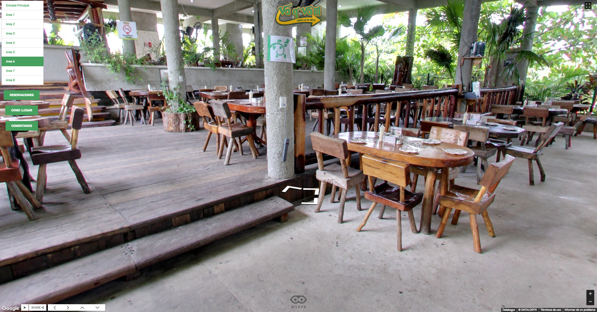Hotel-restaurante-comida-maríscos-playa-cancun-recorrido-virtual-google-street-view-concesionaria-datalogyx
