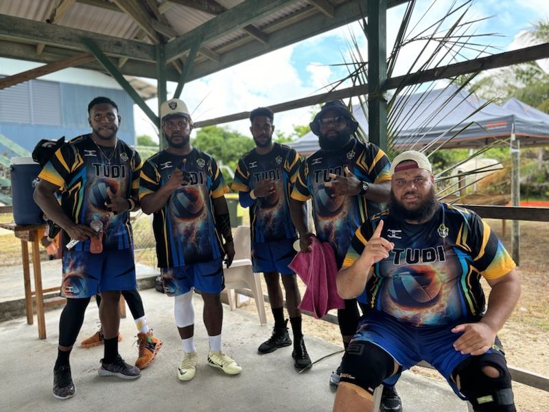 A Man Is Delivering A Basket Of Fruits And Vegetables To A Woman — Remote Shopping Services In Edge Hill, QLD