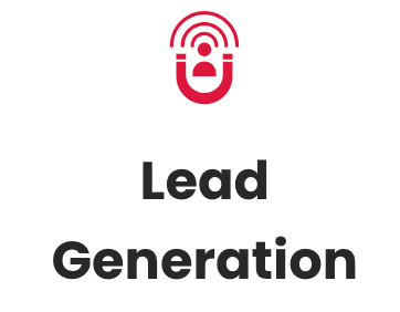 A sign that says lead generation on it