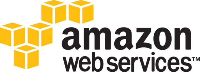 a logo for amazon web services is shown on a white background