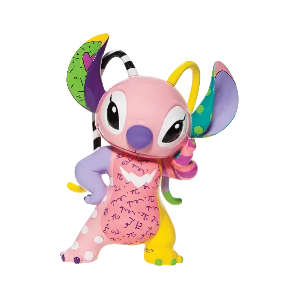 Kleurrijk engeltje uit Disney's Lilo & Stitch. Roze, paars, geel en groen.