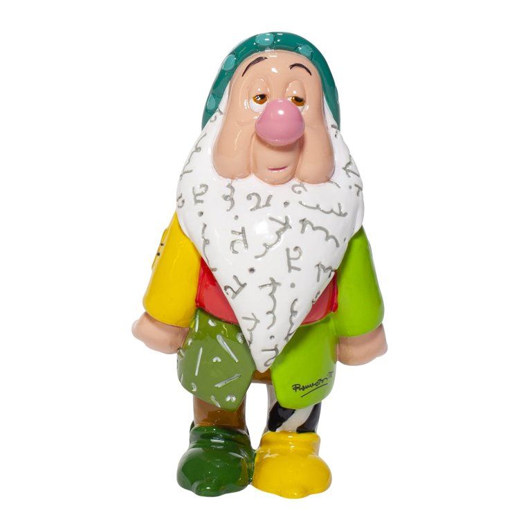 Een sullig figuurtje met een groene hoed en een rommelige outfit, kleurrijk en expressief.