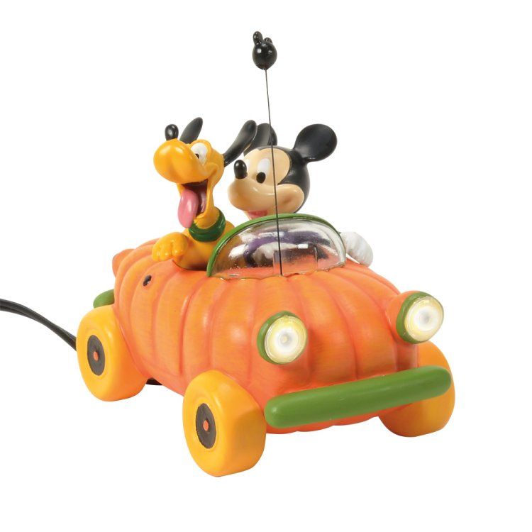 Mickey & Pluto in Pimpkin Car - Disney Village by D56 6013683 Pre order