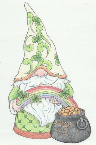 6020343 - Gnome with Rainbow with Pot of Gold