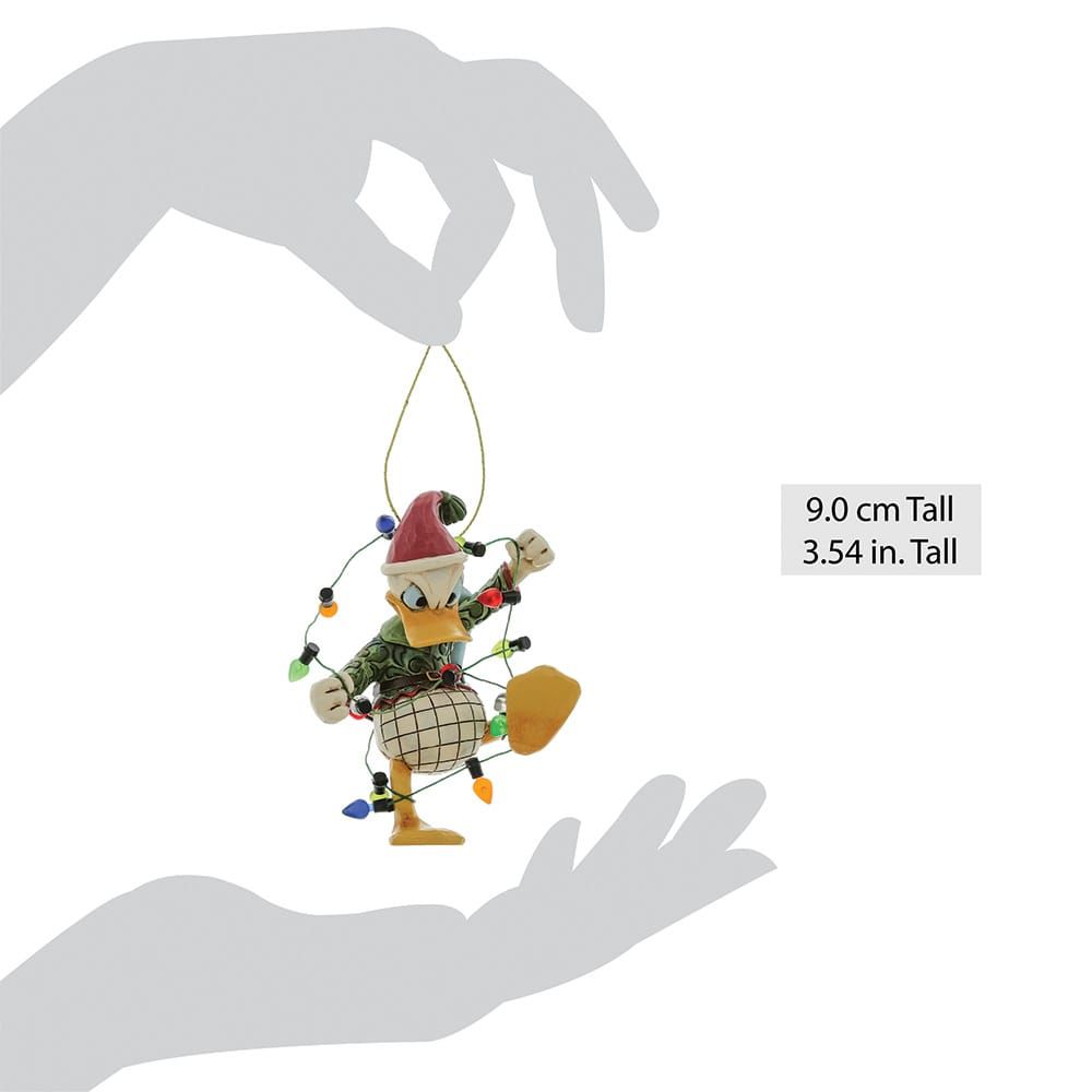 donald duck met kerstverlichting