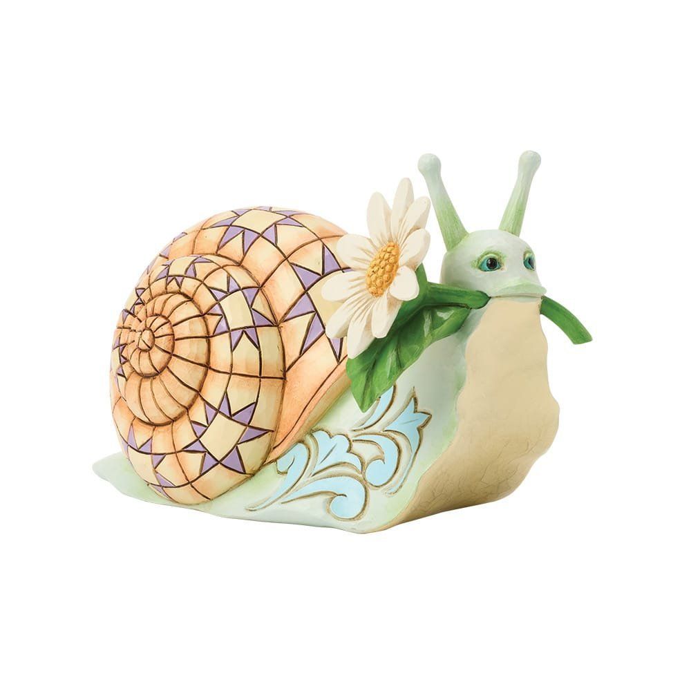 SPRINGTIME CHARMER (SNAIL WITH DAISY FIGURINE) pre order