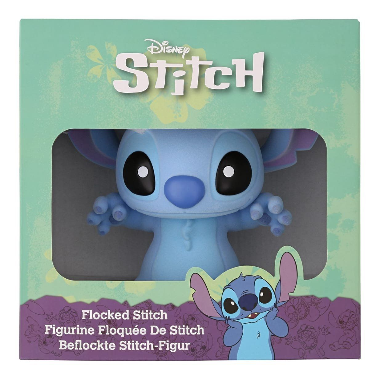 Een disney stitch beeldje in een doos