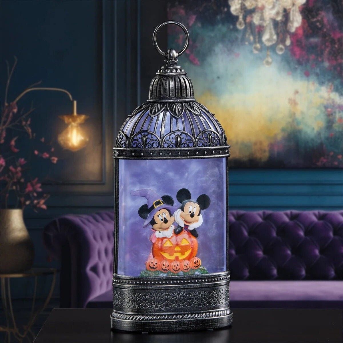 Disney Halloween Spooky Lantaarn  met LED Light Minnie and Mickey Pumpkin Patch
