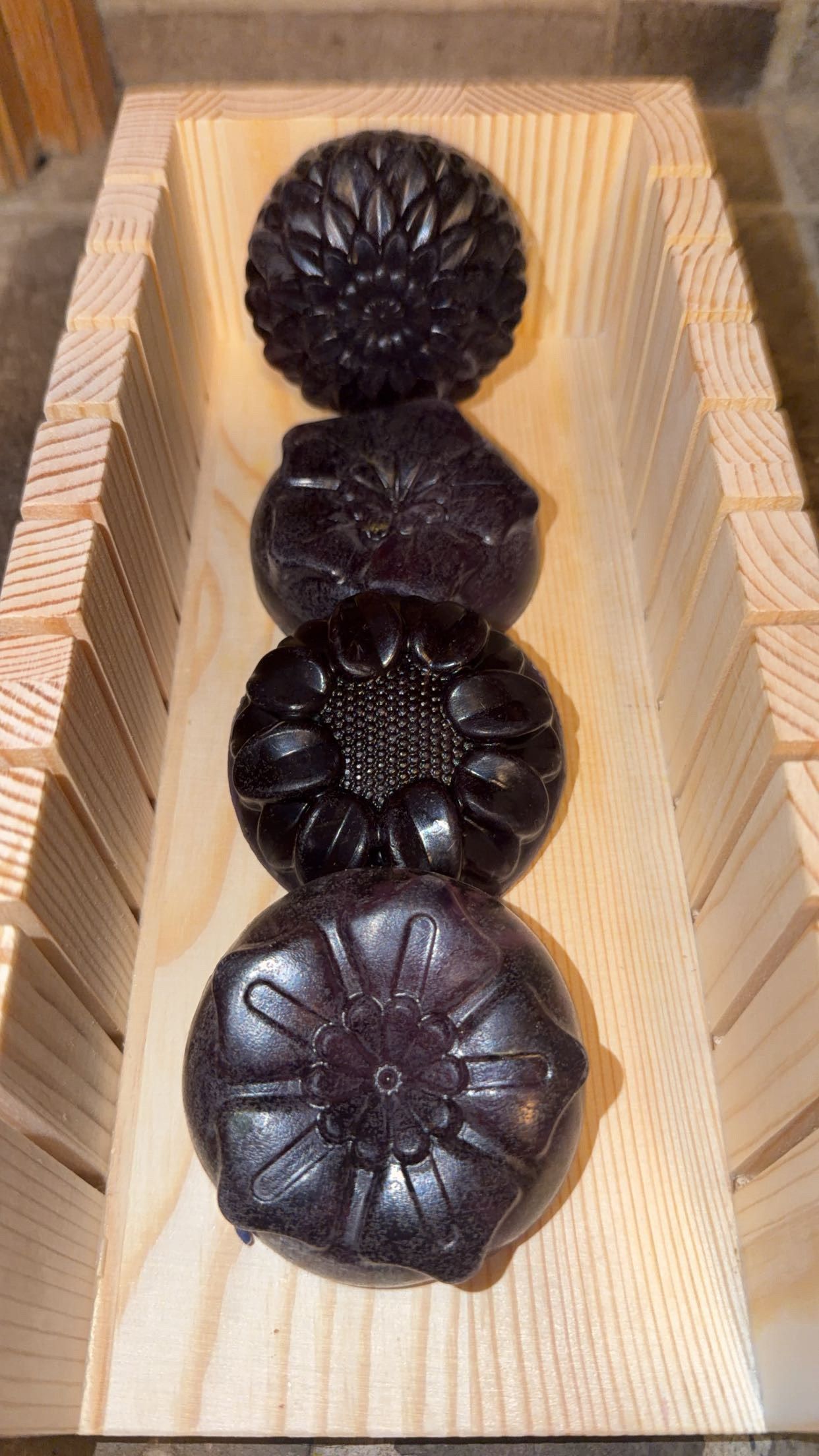 Lavender Calm Soap Bar Flower Shaped