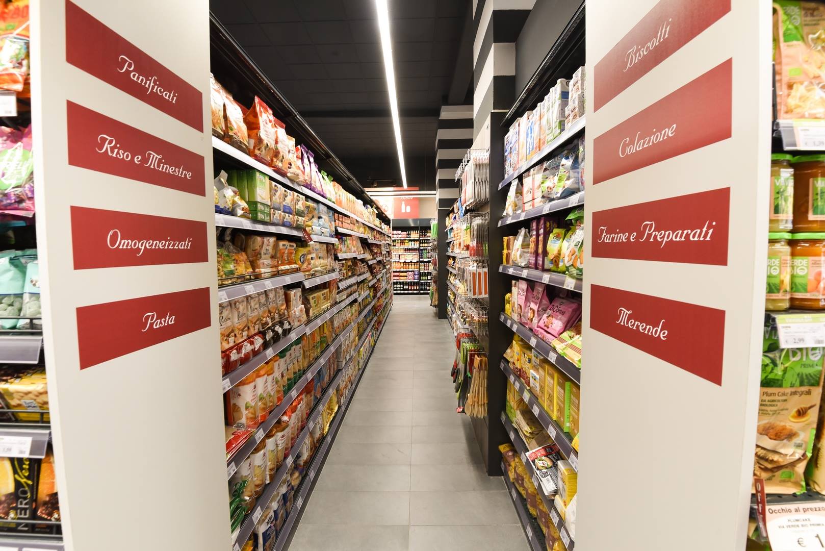 Reparti di un alimentari