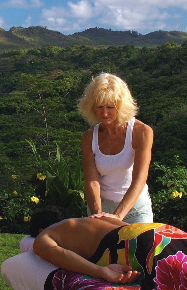 Man Having Massage — Kauai, HI — Mana Massage