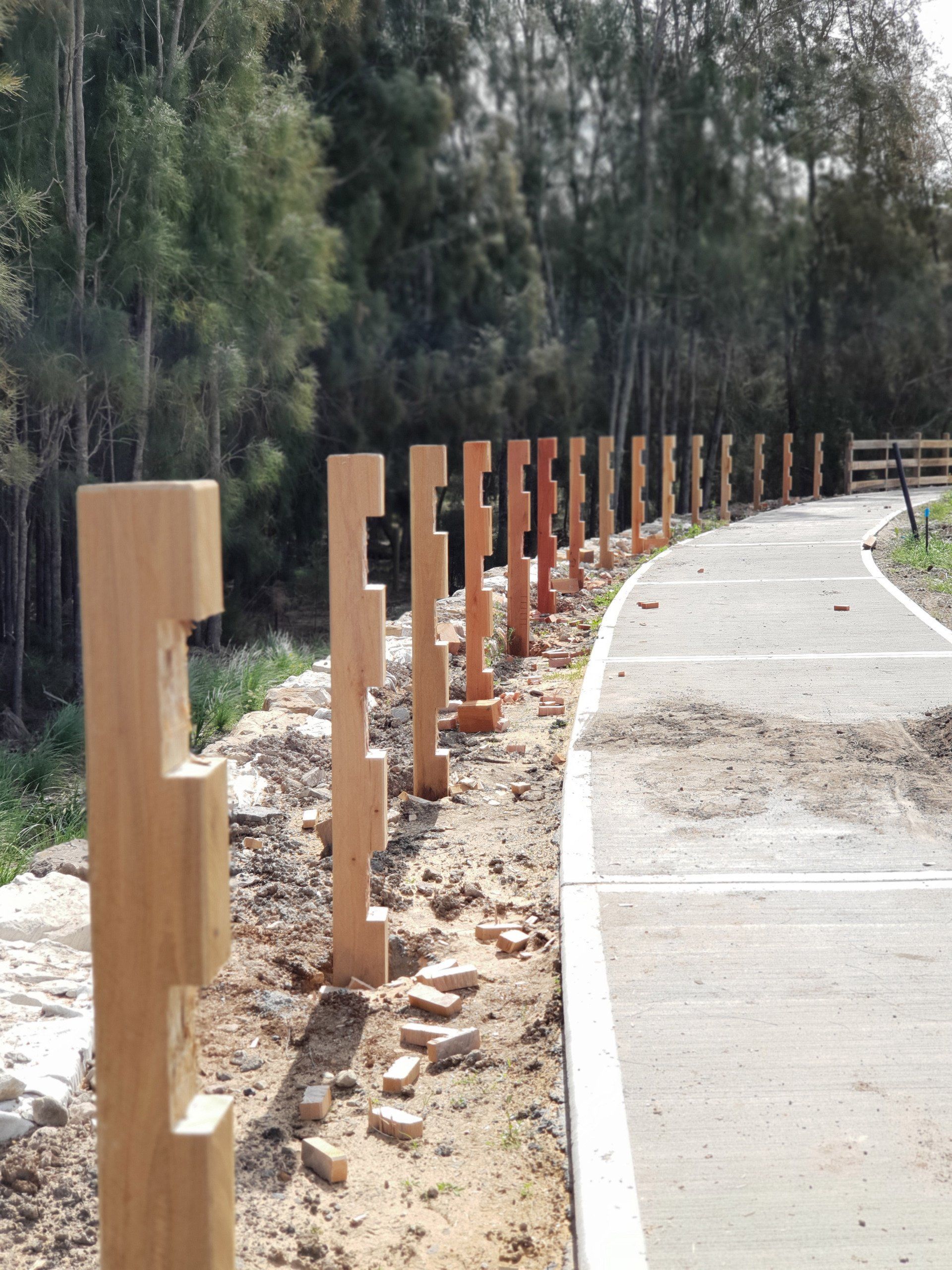 Railing in the Road — Fences in Aylmerton, NSW