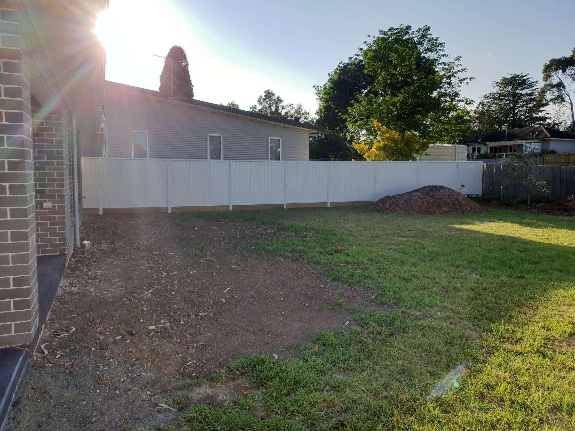 White Metal Fences at the Garden — Fences in Aylmerton, NSW