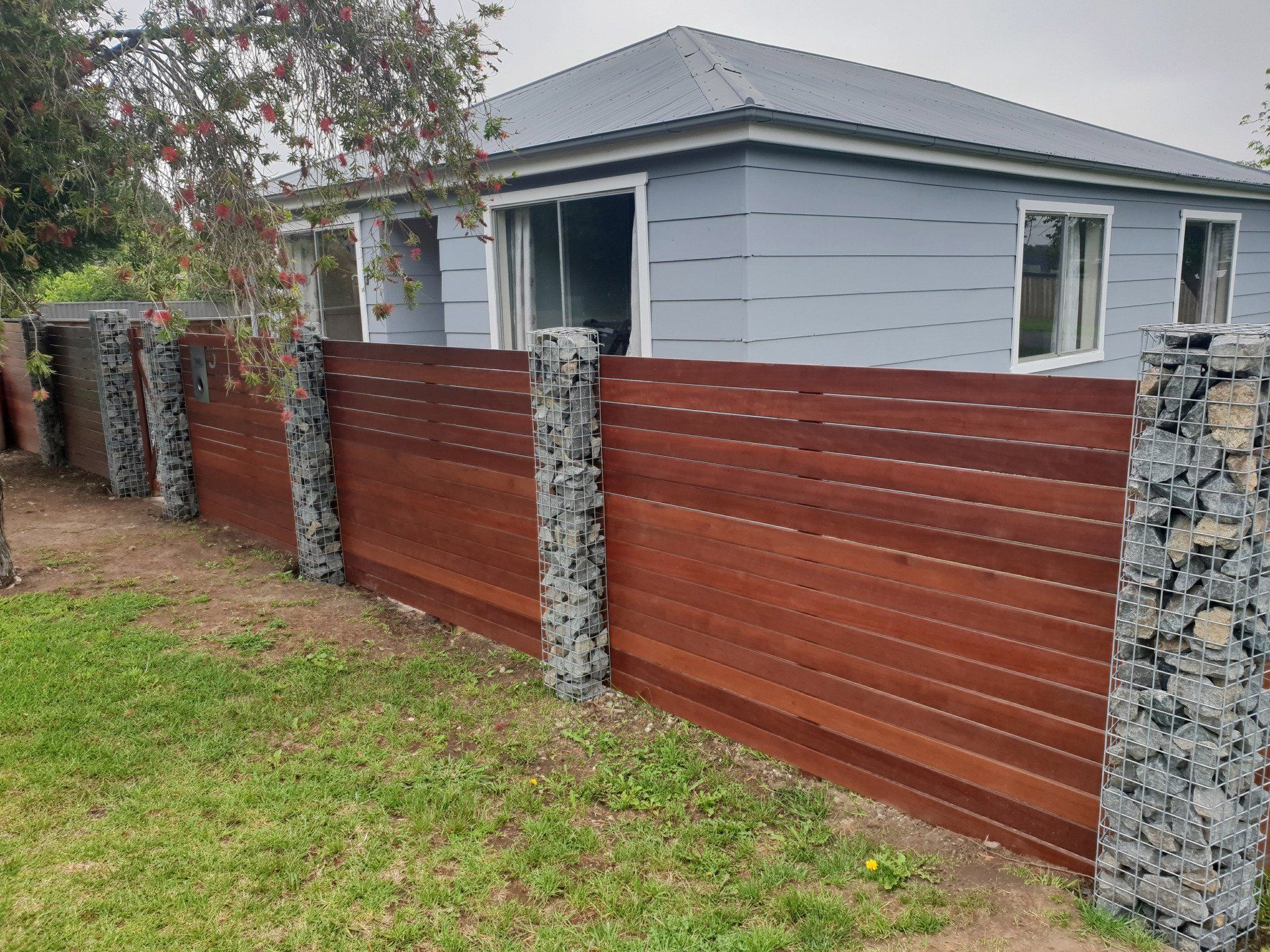 Dark Brown Hardwood Fences 2 — Fences in Aylmerton, NSW