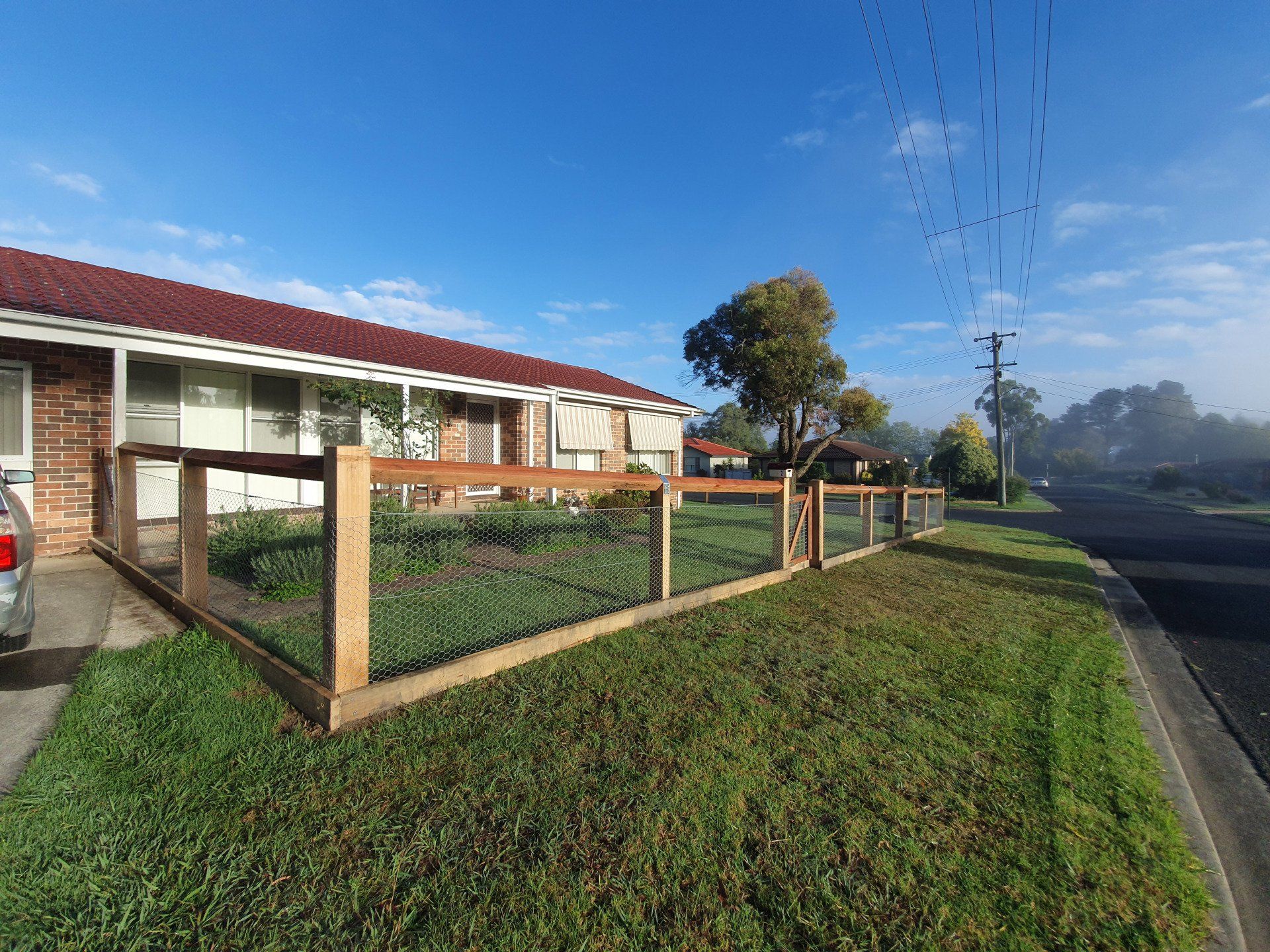 Farther View of Mesh Type Fence — Fences in Aylmerton, NSW