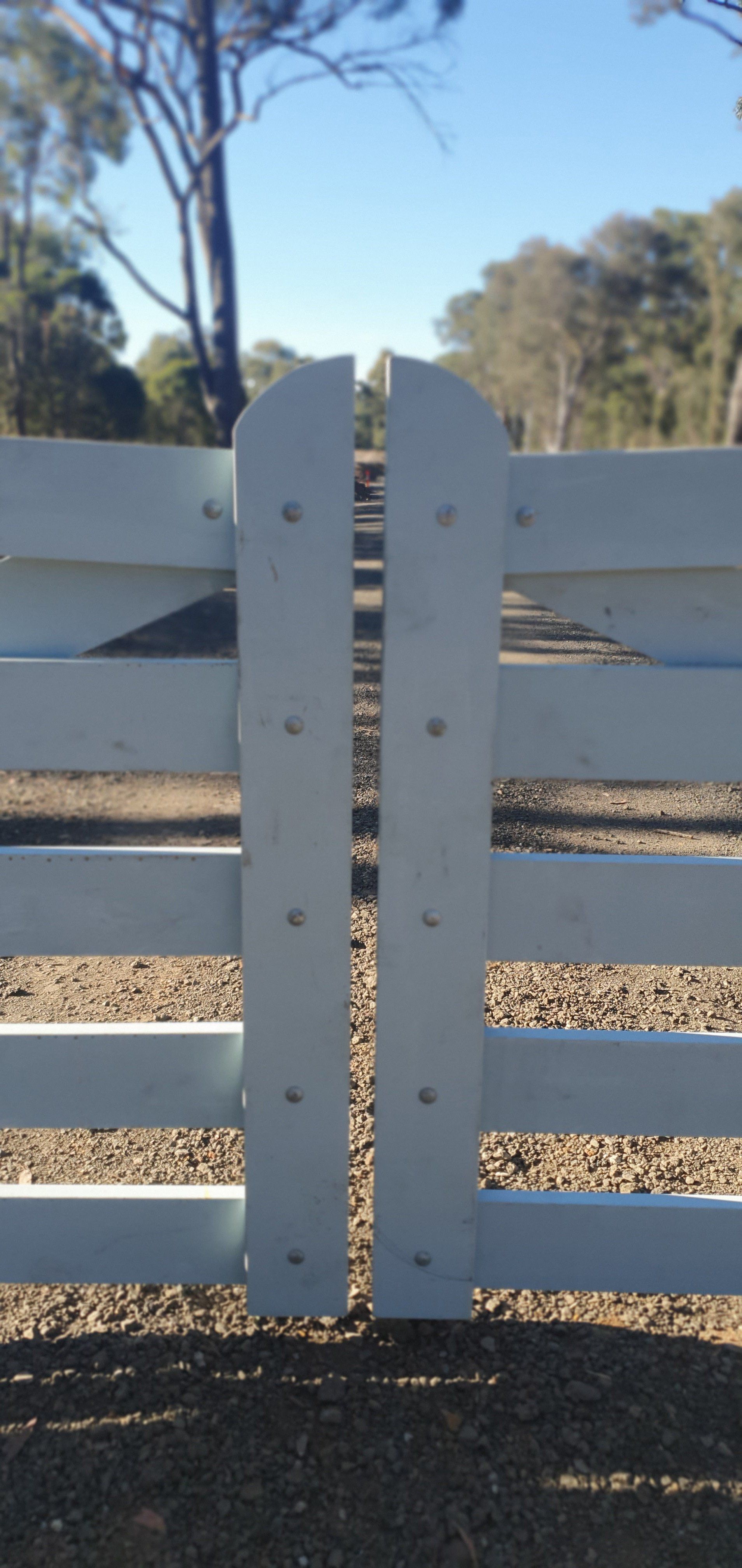 Closer View of White Gates — Fences in Aylmerton, NSW