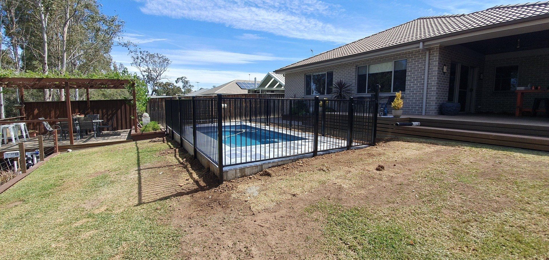 Metal Fences on the Pool — Fences in Aylmerton, NSW