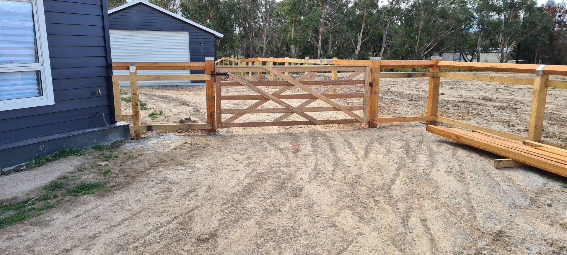 Wooden Gates 4 — Fences in Aylmerton, NSW