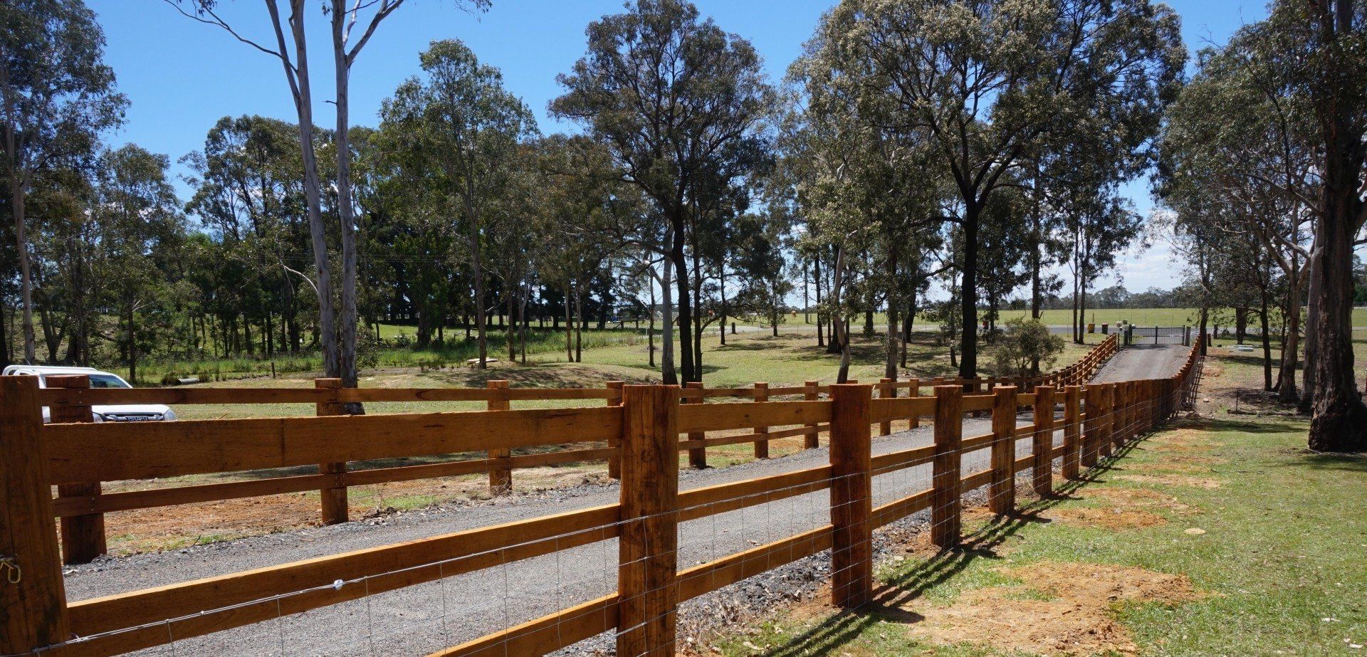 Wooden Fences on the Road — Fences in Aylmerton, NSW