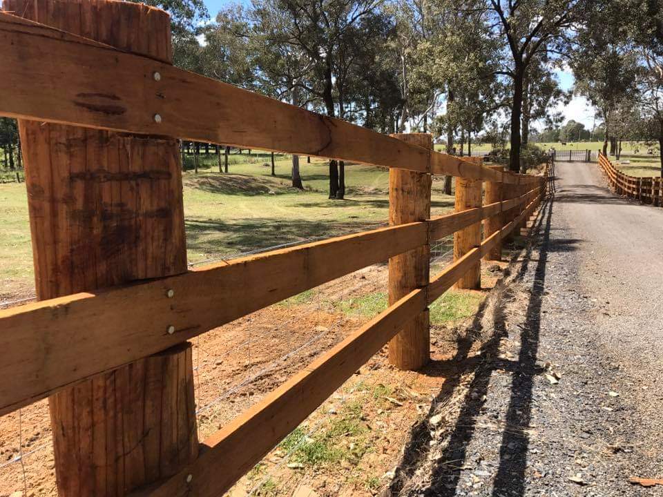 Closer View Wooden Post and Rail — Fences in Aylmerton, NSW