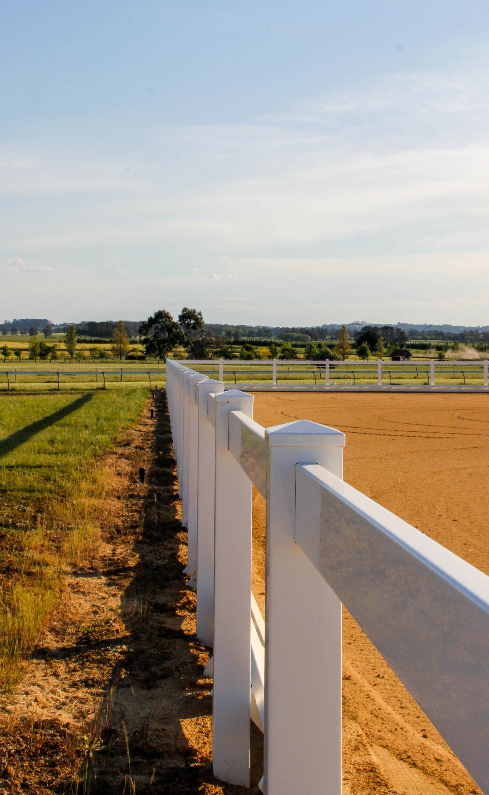 Wide View of White Fence — Fences in Aylmerton, NSW