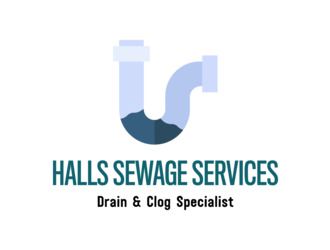 Halls Sewage Service logo for plumbing services