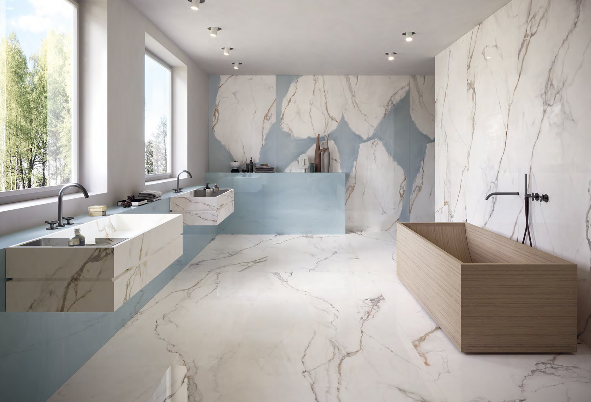 lavabo effetto marmo