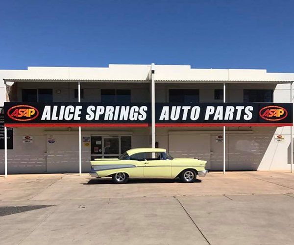 A Yellow Vintage Car — Alice Springs Auto Parts in Ciccone, NT