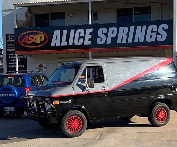 A Parked Van — Alice Springs Auto Parts in Alice Springs NT