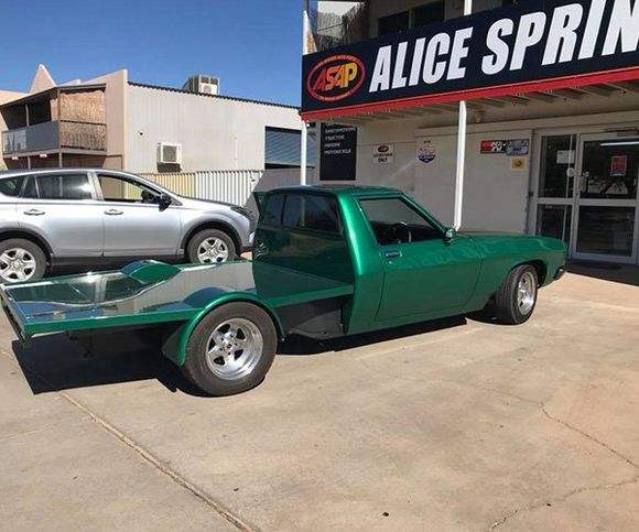 A Green Pick-Up Truck — Alice Springs Auto Parts in Alice Springs NT