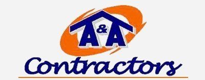 A and a contractors logo footer