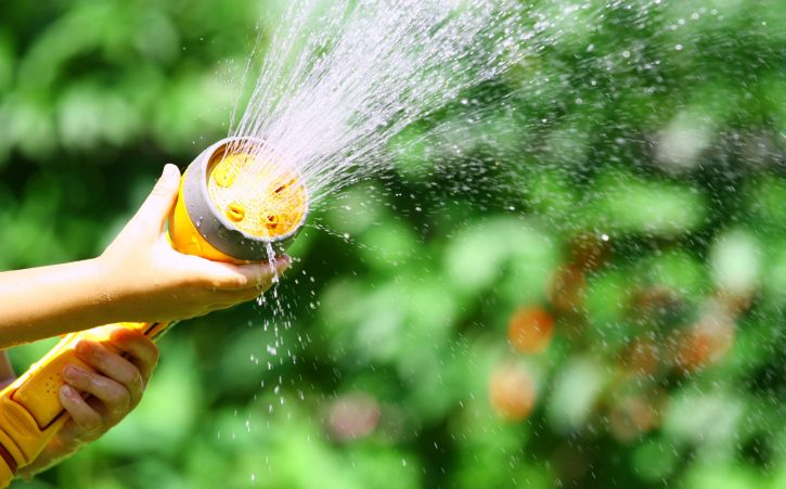 Water sprinklers used in garden with pump installation in Lamesa, TX