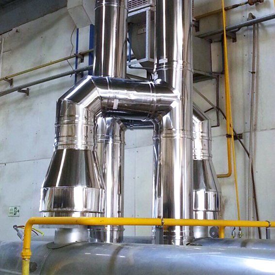 Impianto termico e canalizzazione fumi