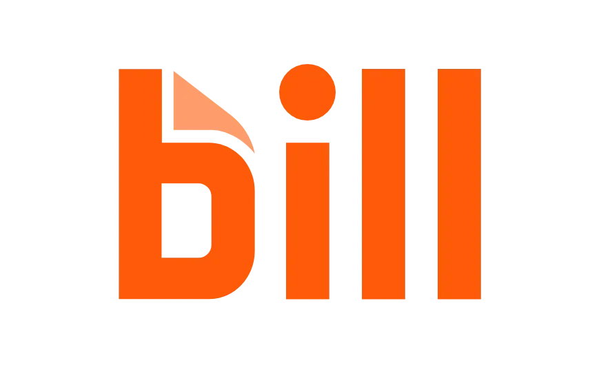 The word bill is written in orange on a white background.