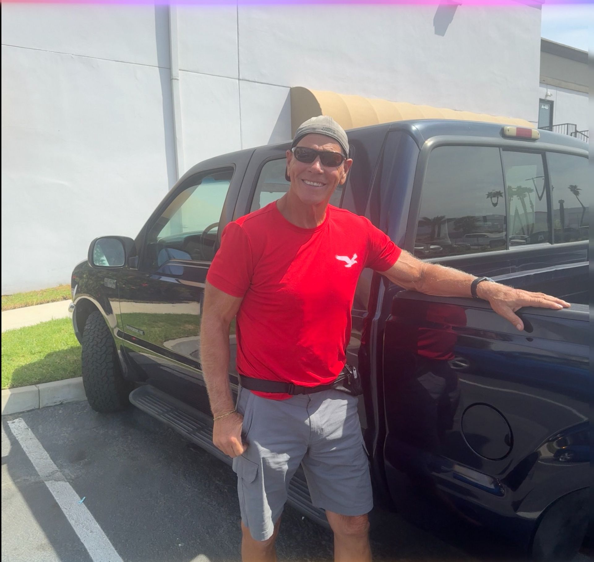 Man loads wooden plank into