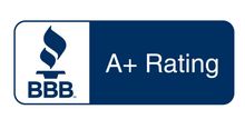 BBB logo with flame symbol, 