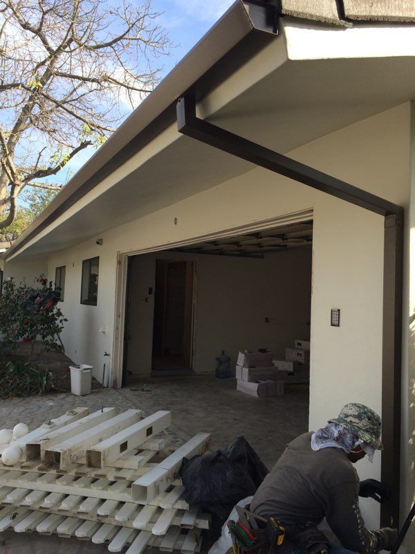 single story dark gutters