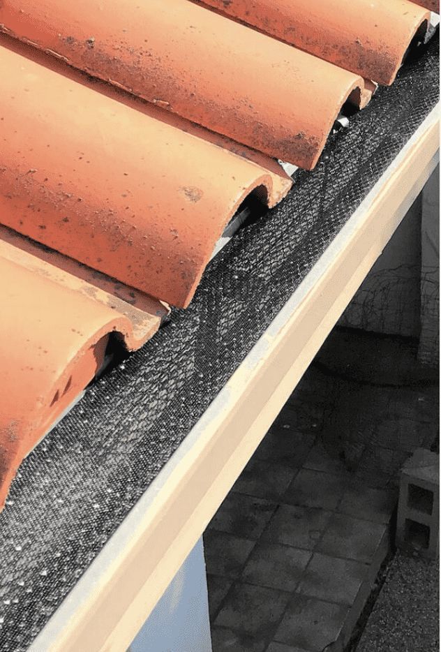 tile roof gutter screens